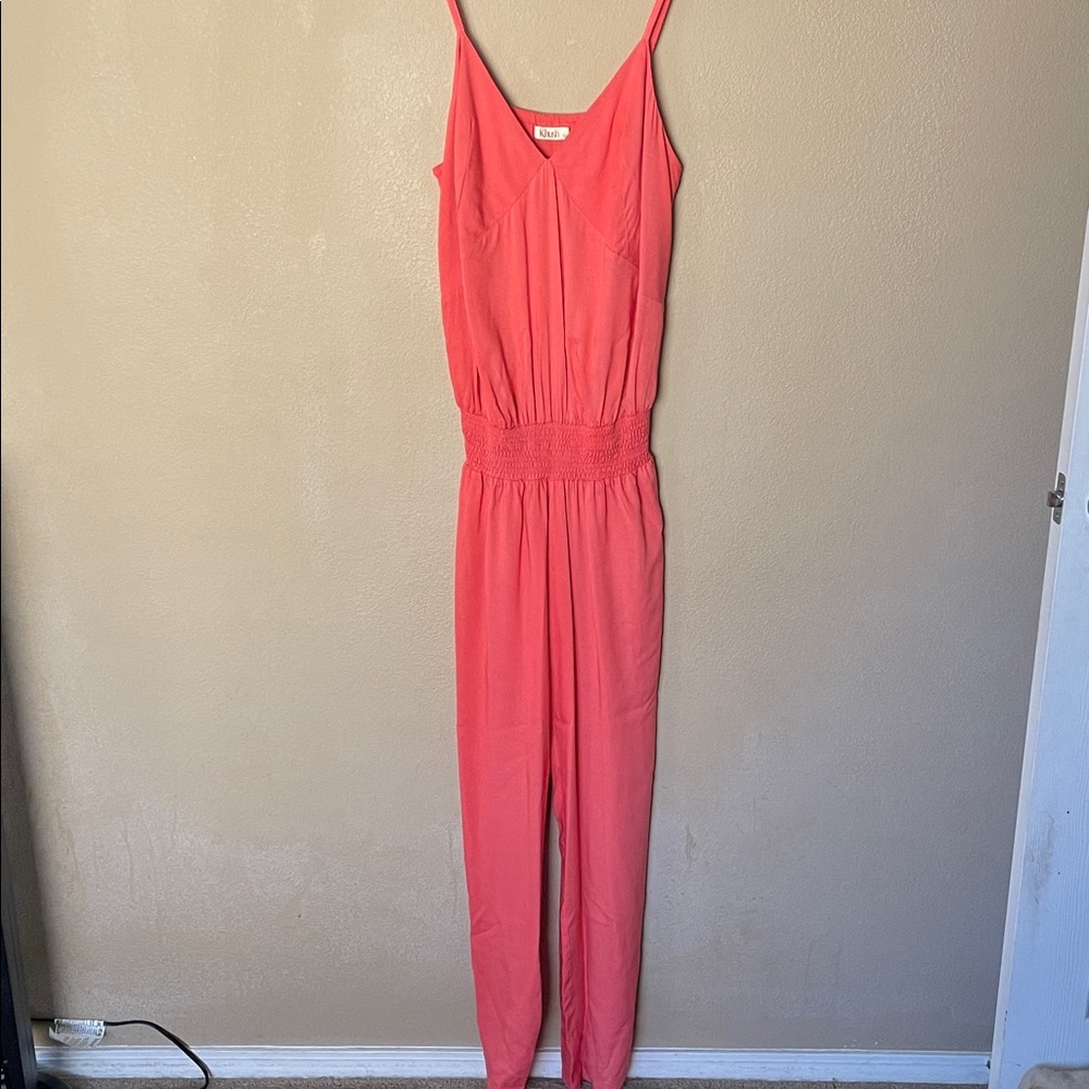 Khush Vibrant Coral Jumpsuit